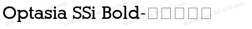Optasia SSi Bold字体转换